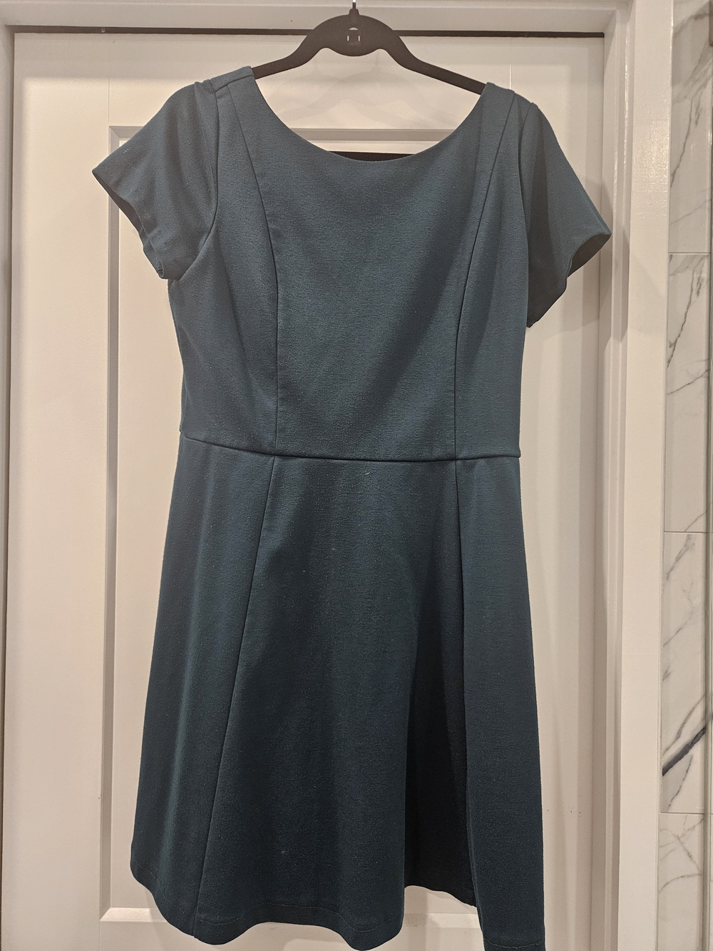 Banana Republic Short Sleeve Dress in Deep Blue-Green